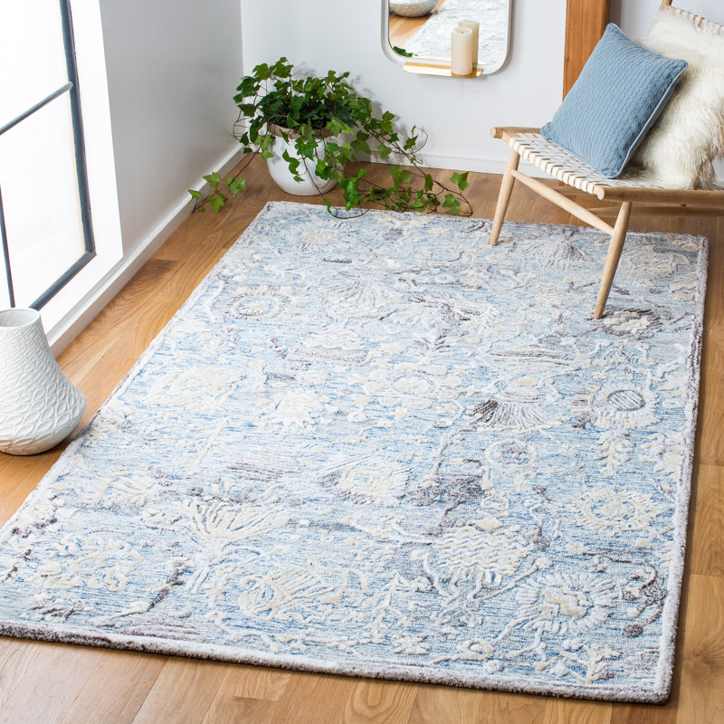 Glamour Hand Tufted Performance Floral Rug, Rectangle 8' x 10'