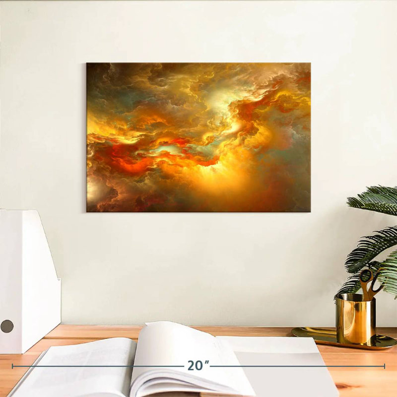 Avery Sunset Glow Abstract, H 8 po x l 12 po