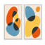 Minimal 20S Bauhaus géométrique xiv - ensemble de 2 peintures-878241895-878241897