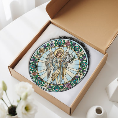 Panneau de vitrail Angel Dove