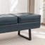 Banc de rangement rembourré en similicuir Charice-132539113