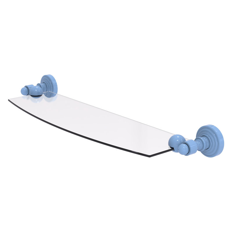 Tablette Walburga, H 2,25 po x l 18 po x P 5 po, Bleu troll plat