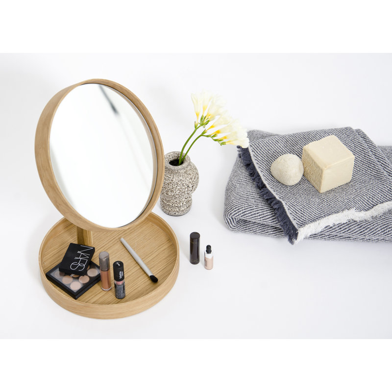 Caudillo Flat Floor Mirror, Oak