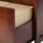 Tamber 1-Drawer and 2-Shelves Walnut Printer Stand with Wheels, 29.65'' H X 23.6'' W X 17.32'' D