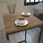 Modern Side Table with Metal Legs, Caucasian Oak Finish, 13.8 x 24.4 x 13.8 inches | 100% Melamine Coated Particle Board, Thickness: 0.7 inches | Industrial Design, Durable Electrostatic Powder Coated Legs, Stylish & Functional-1778780491