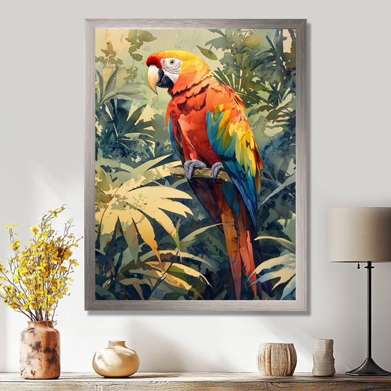 Cohl - Animals Wall Art, 32" H x 16" W, Silver, Reproduction encadrée d'une seule photo