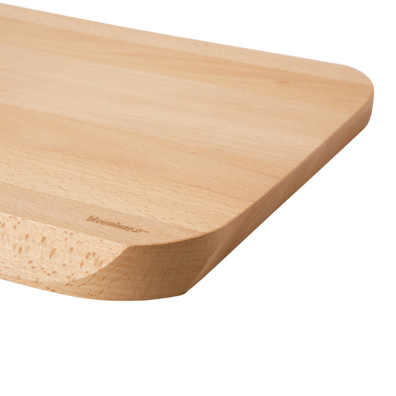 Planche à découper en bois de hêtre italien laqué à l'huile Lake Como Bloomhouse, 20 po x 12 po x 1,2 po