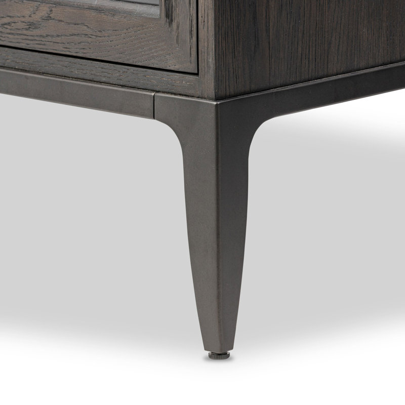 Alden Cabinet-Worn Black Oak