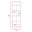 Armoire à rangement multiple, double porte, cinq tablettes-379384397