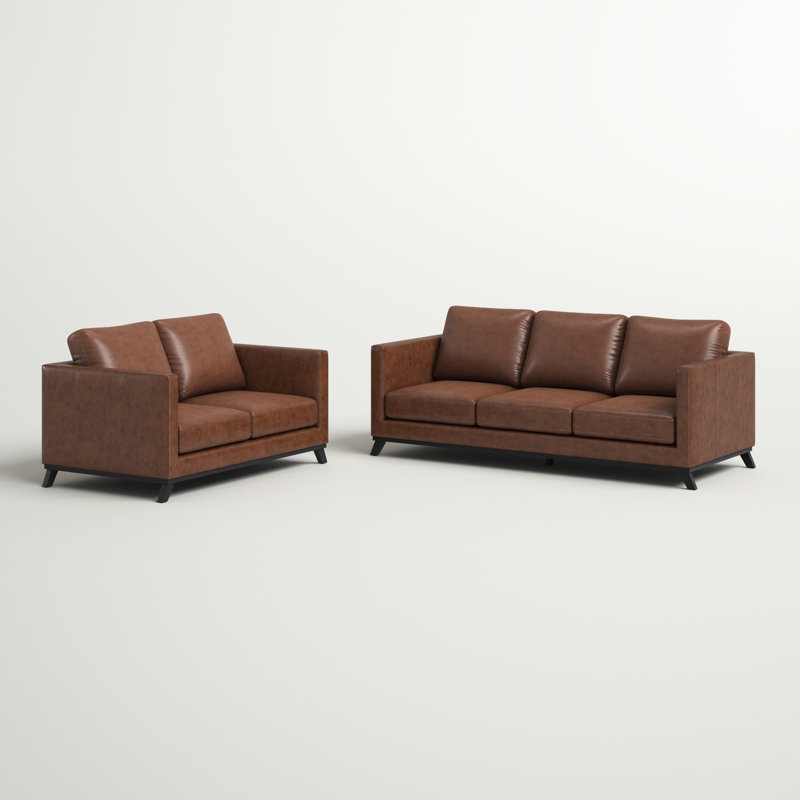 Asuka 2 - Piece Living Room Set, Camel