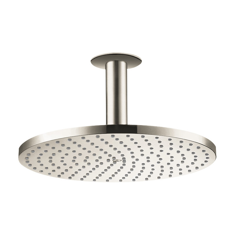 AXOR Starck Shower Head 240 1-Jet, 2.5 GPM, 2.5 GPM, Brushed Nickel