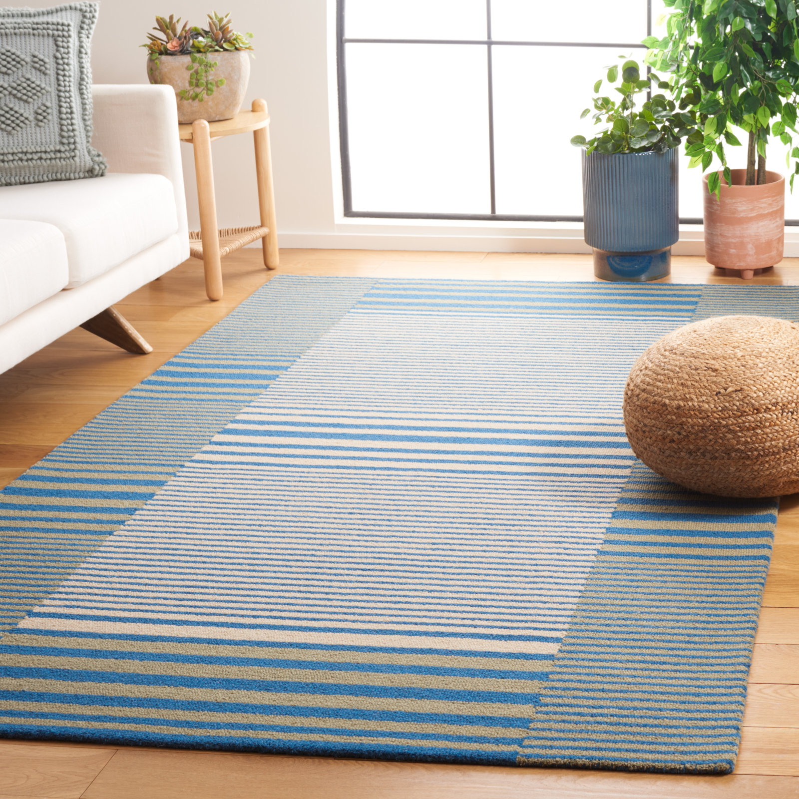 Fairhaven Hand-Tufted Striped Rug, Rectangle 6' x 9'