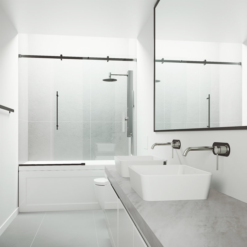 VIGOcFiber© Wall Mounted Bathroom Faucet, Brushed Nickel