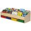 7 Compartment Manufactured Wood Book Display