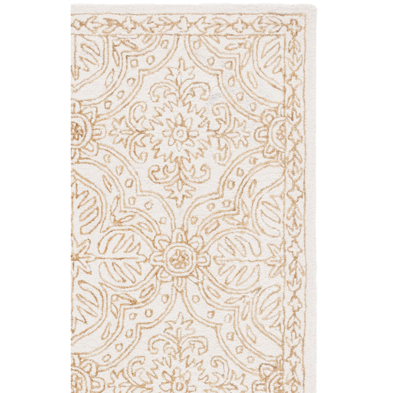 Tapis ivoire / doré Lauren Ralph Lauren Étienne, Rectangle 8 pi x 10 pi
