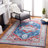 Aurich 851 Area Rug In Navy / Red-1738313677