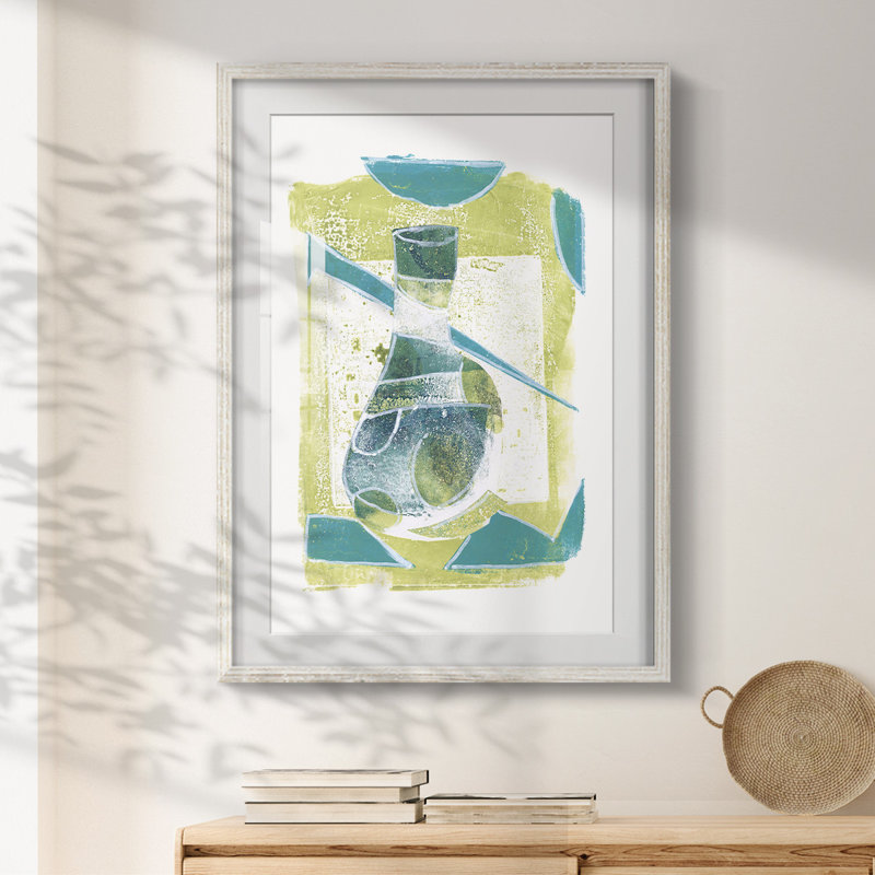 Jubilee Jugs VI -Framed Print, 19.5" H x 16.5" W, White