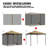 Nbarthome Gray Polyester Side Wall