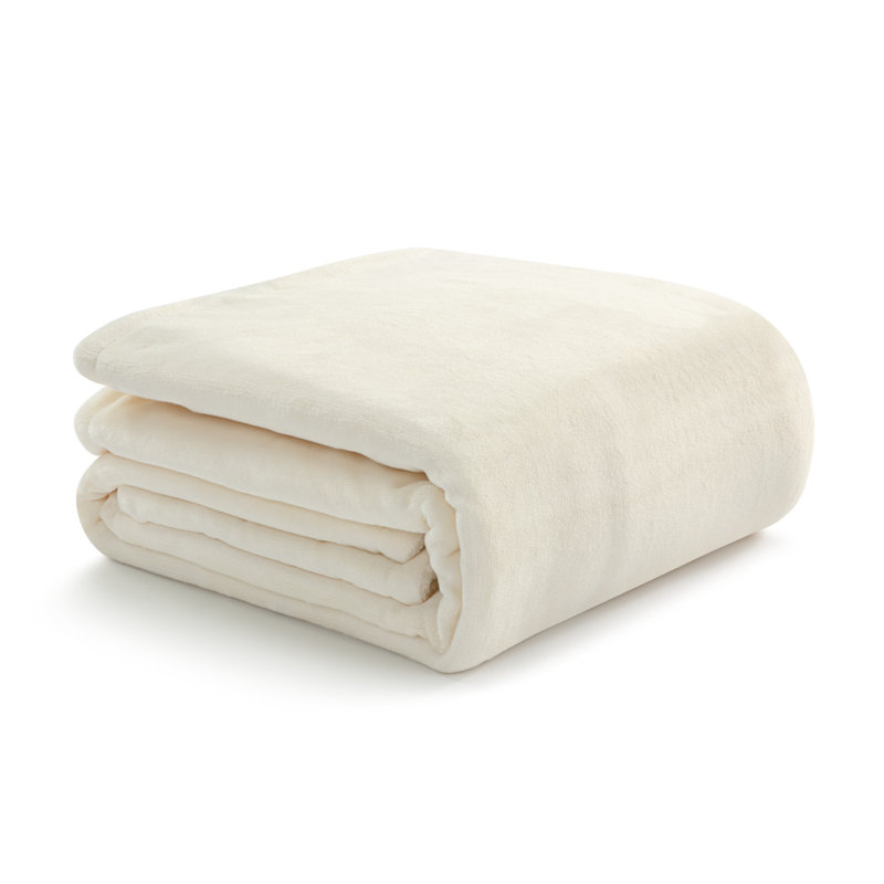 Plain Weave / Muslin Throw Blanket, Off White