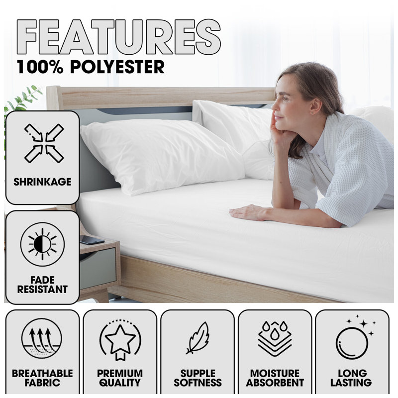 Standard Pillow Case, White