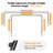 Adjustable Over The Table Rod Stand with Clamps-106669941