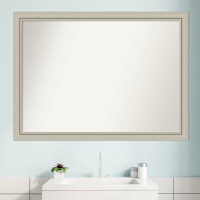 Wood Flat Wall Mirror