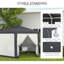 33 Ft. W x 33 Ft. D Metal Soft-top Gazebo