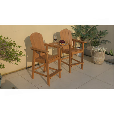 Chaise longue de couleur teck, adaptée à toutes les saisons: chaise longue d'extérieur, fabriquée en matériau robuste, équipée de 304 accessoires en acier inoxydable.