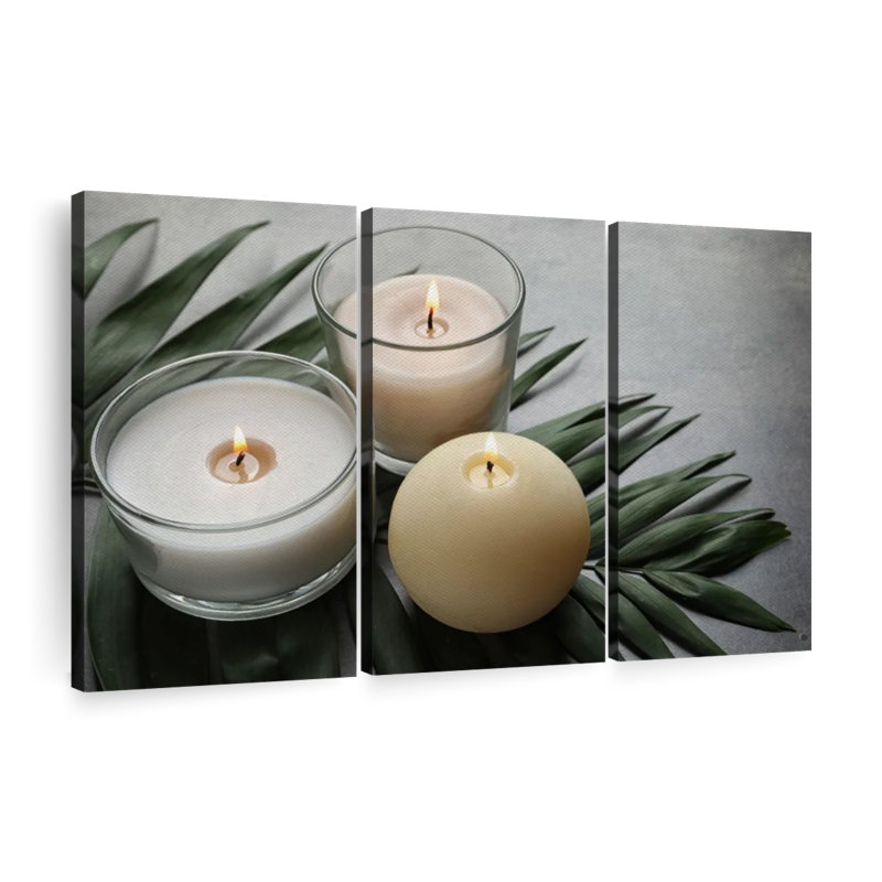 Nature " Spa Candles " 3 - Pieces, 50" H x 32" W