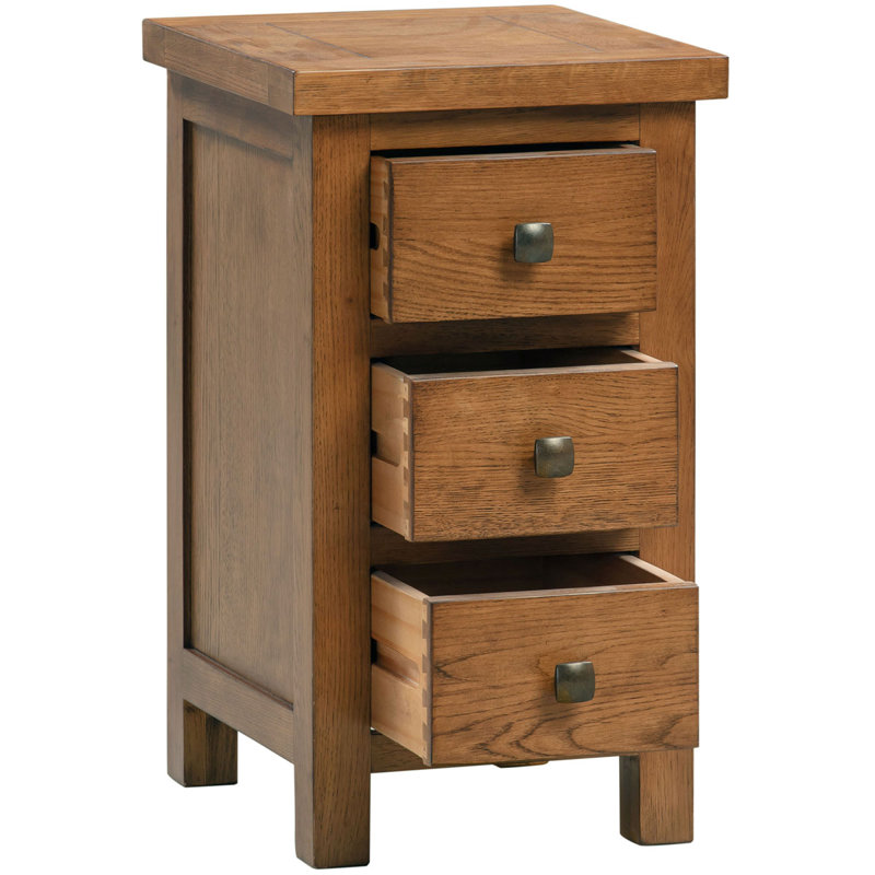 Benigni 34cm W Solid + Manufactured Wood Bedside Table