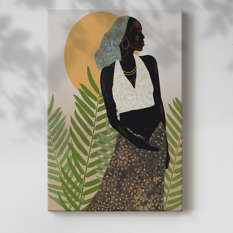 Sa grâce - Cavas enveloppés de galerie, H 36 po x l 24 po