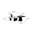 Ensemble de tables basses modernes et minimalistes en marbre