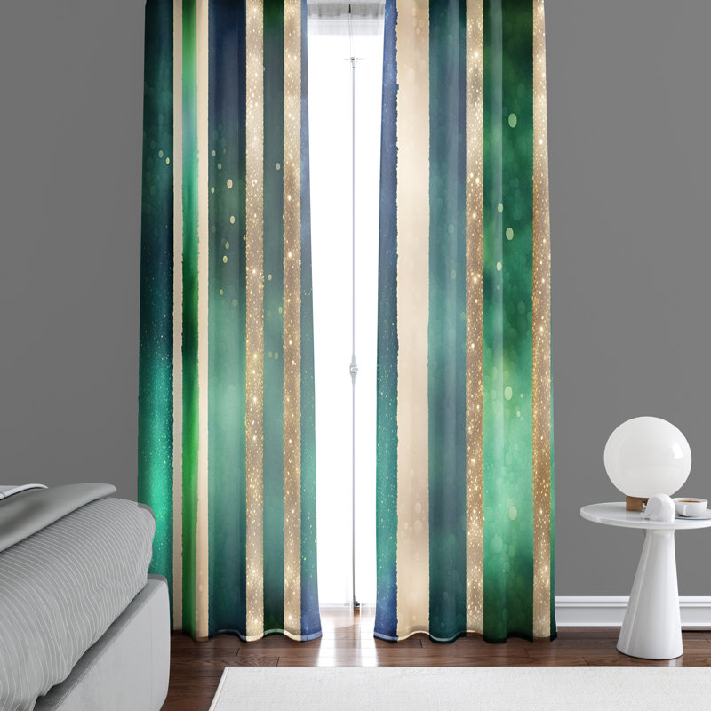 Paire de rideaux semi-transparents en polyester Riken, L 20 po x L 52 po