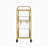 Adamsen Mirrored & Champagne Finish Serving Cart