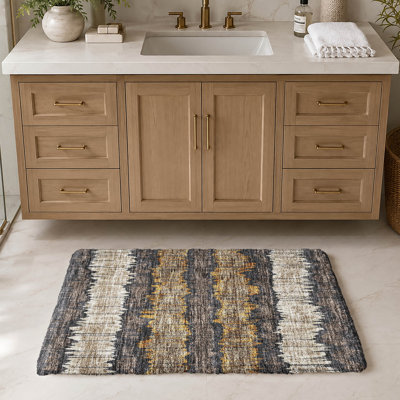 Tapis à rayures Dream Shag ADS755, lavable à la machine de qualité supérieure