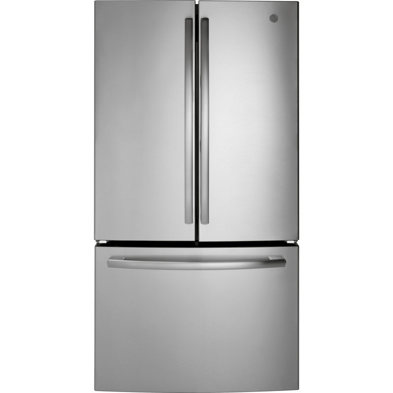 Réfrigérateur de 27 pi³ à porte française GE ENERGY STAR de 36 po GE, Acier inoxydable