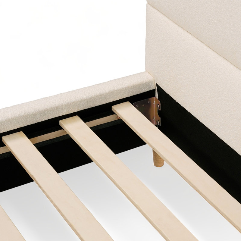 Subi Arched Boucle Bed Frame - Modern Comfort