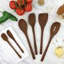 Red Beechwood Utensil Set S/6