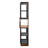 70" Display Cabinet With Glass Doors And Lights, With Multi-Functional Pull-Out Multi-Tier Storage Shelf , Wooden Display Storage Cabinets