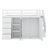 Jearl Full Size Wood Loft Bed With Built-in Wardrobes, Cabinets and Drawers-1272168061
