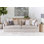 Ehrentraut 94.5 " Slipcovered Linen Blend Sofa