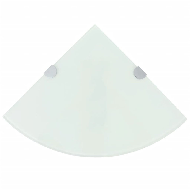 Tablette flottante en verre avec tablettes réglables, H 0,31 po x l 17,7 po x P 17,7 po