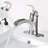 Brushed Nickel Bathroom Sink Faucet Waterfall Lavatory Vanity Mixer Taps w/Drain