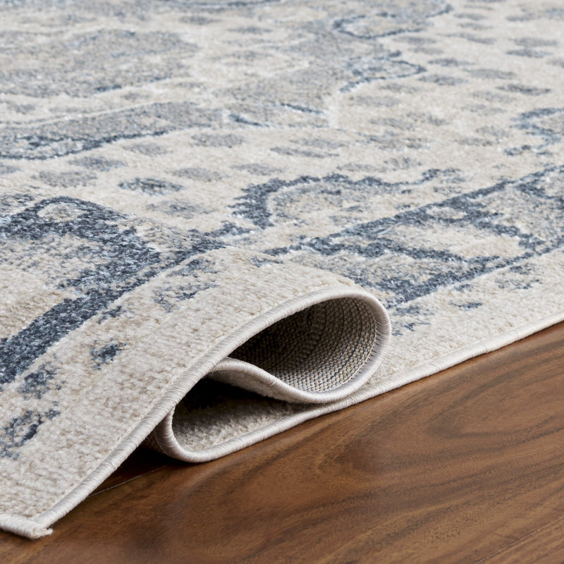 Tapis beige / gris-gris Humiston 208, Carré 6 pi 7 po