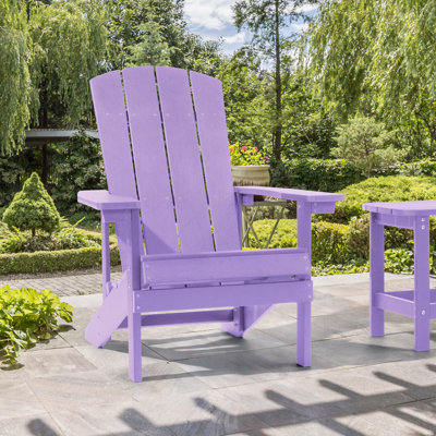 Chaise Adirondack en plastique Bergenfield