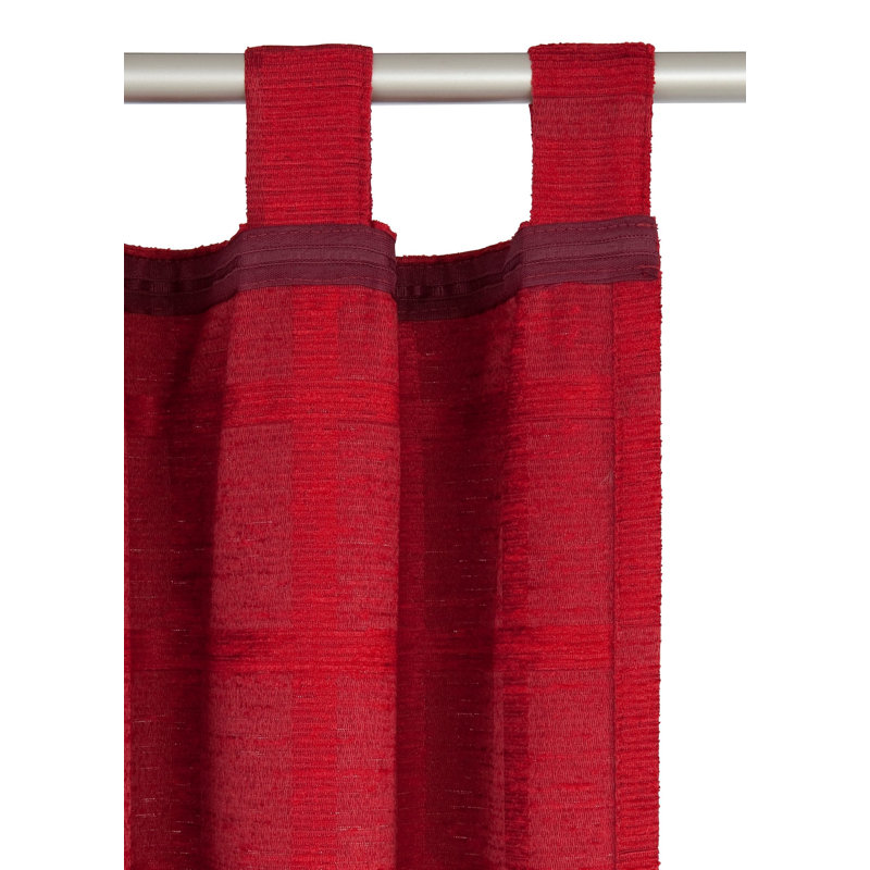 Shire Room Darkening Single Curtain Panel, Red, 132 W x 225 D cm