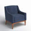 Fauteuil Arshanti avec pieds en bois massif-76353536
