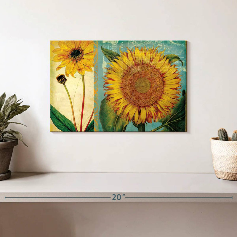 Harnek tournesol collage, H 8 po x l 12 po