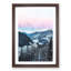 Pink Sky Over The Mountains In Italy - Single Picture Frame Print on MDF-56862826-56862831