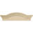 Segment Arch W/ Flankers Smooth Signature Urethane Pediment, Primed Tan-102752688